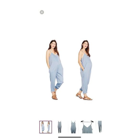 Hatch Chambray Blue Jumpsuit Size 0/S - Picture 13 of 14